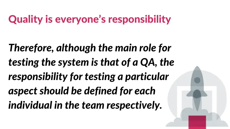 quote with the main role for testing the medical system