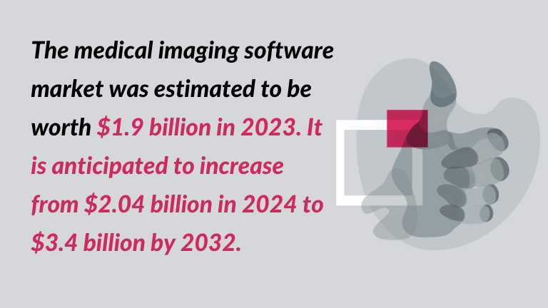 medical software development market - the quote quote: The medical imaging software market was estimated to be worth $1.9 billion in 2023. It is anticipated to increase from $2.04 billion in 2024 to $3.4 billion by 2032.